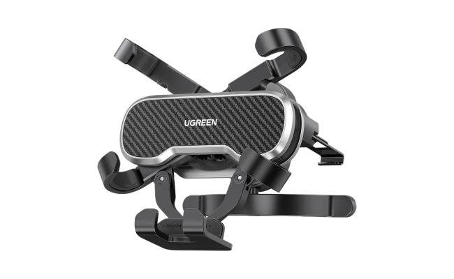 UGREEN Retractable Gravity Air Vent Car Phone Mount 360° Black (80871)